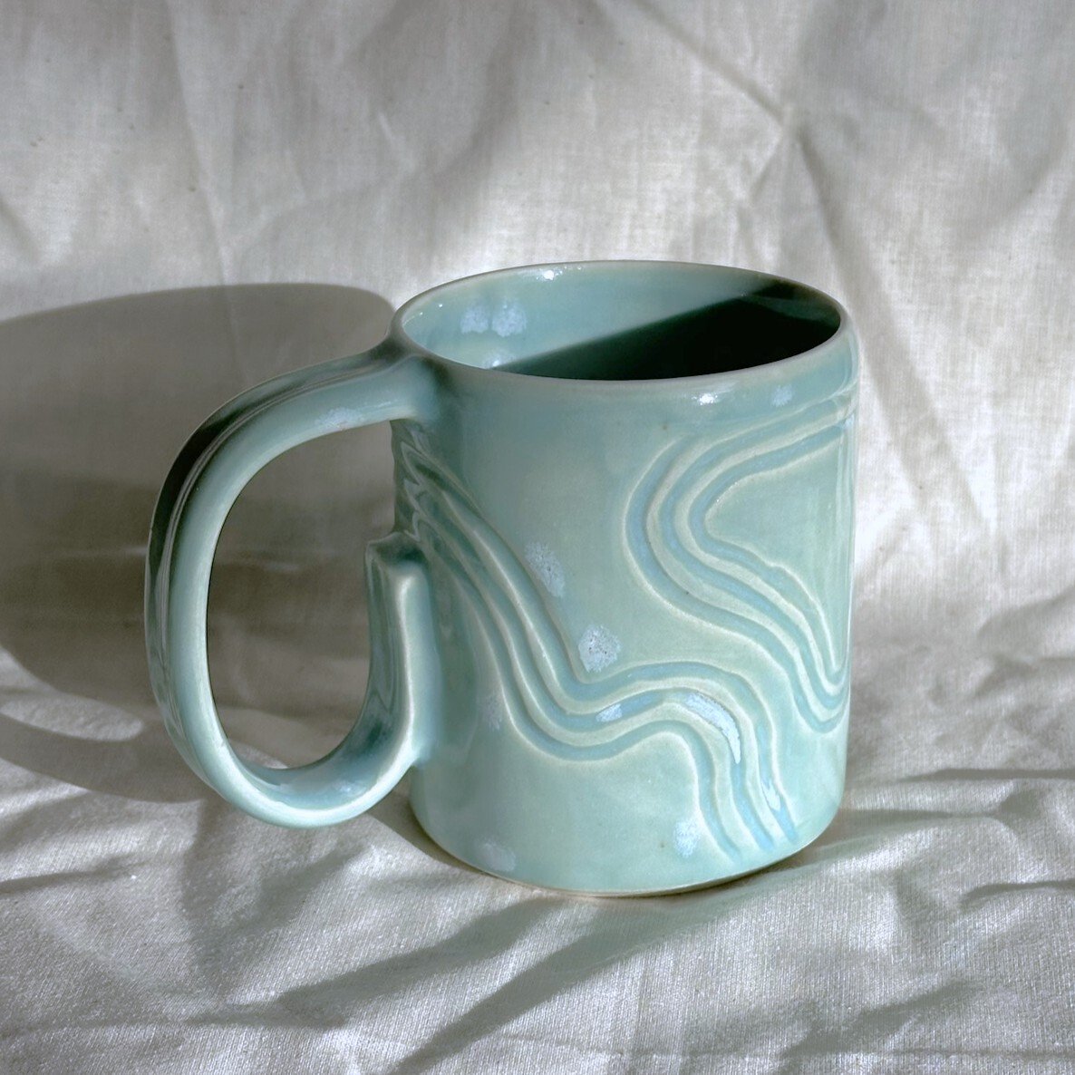 celadon topo mug